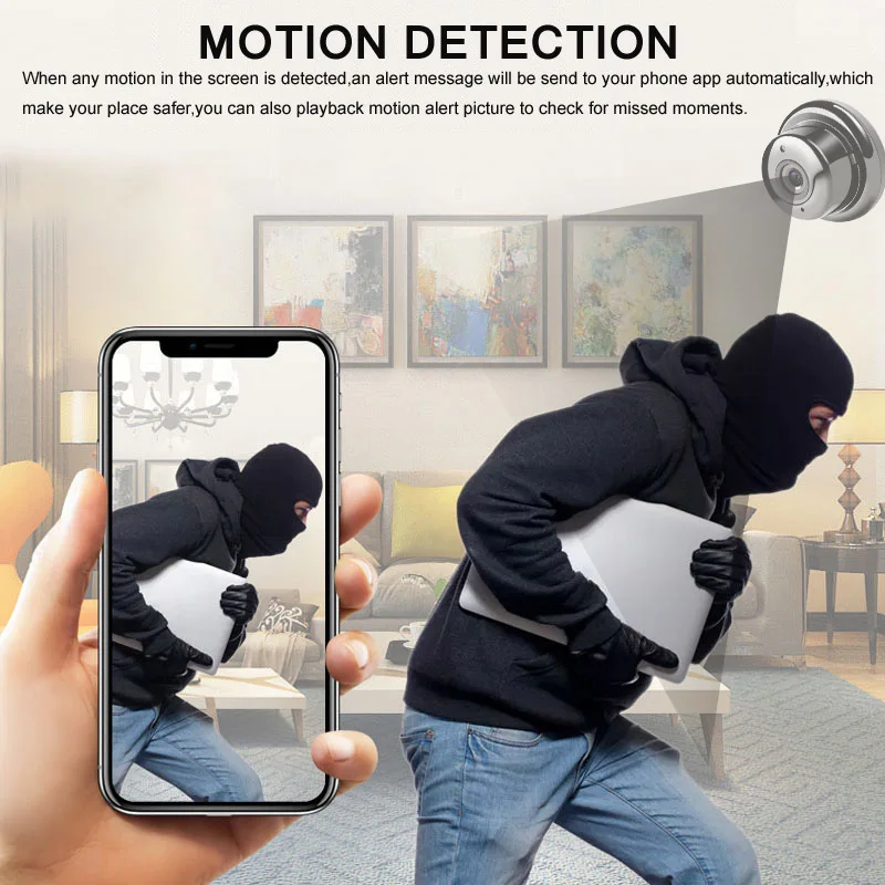 Беспроводная WiFi камера для домашнего наблюдения Мини HD 720 P ip ночного видения USB Wi