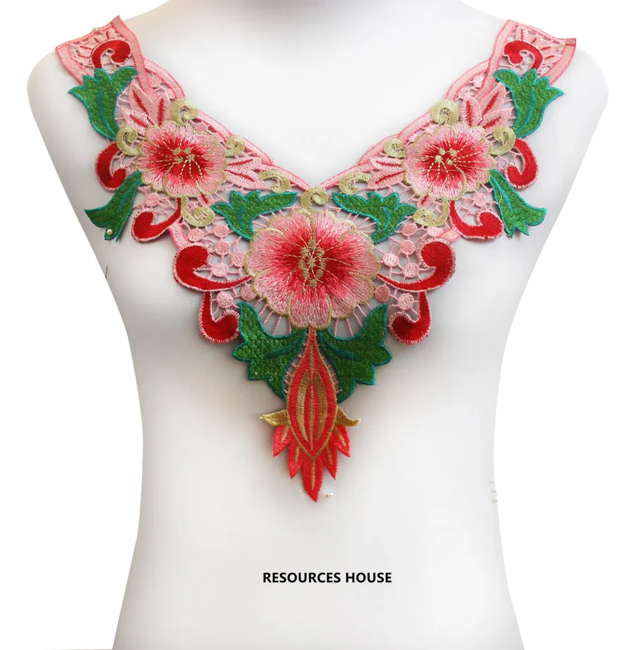 

Разноцветный цветочный шейный кружевной воротник Венеция аппликация мотив вышитый воротник отделка патчи Скрапбукинг шитье на 10 шт. T1388