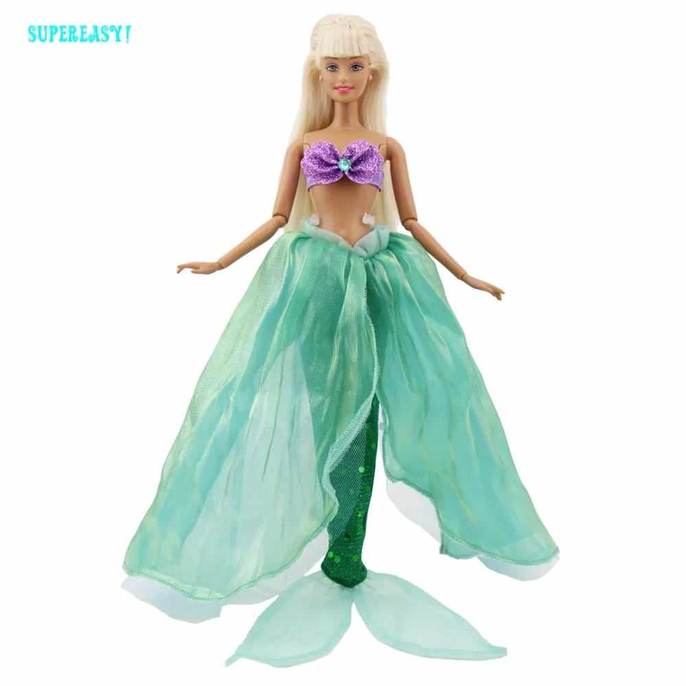 1 комплект Русалка сказочное платье фиолетовый бюстгальтер с бисером Зеленый