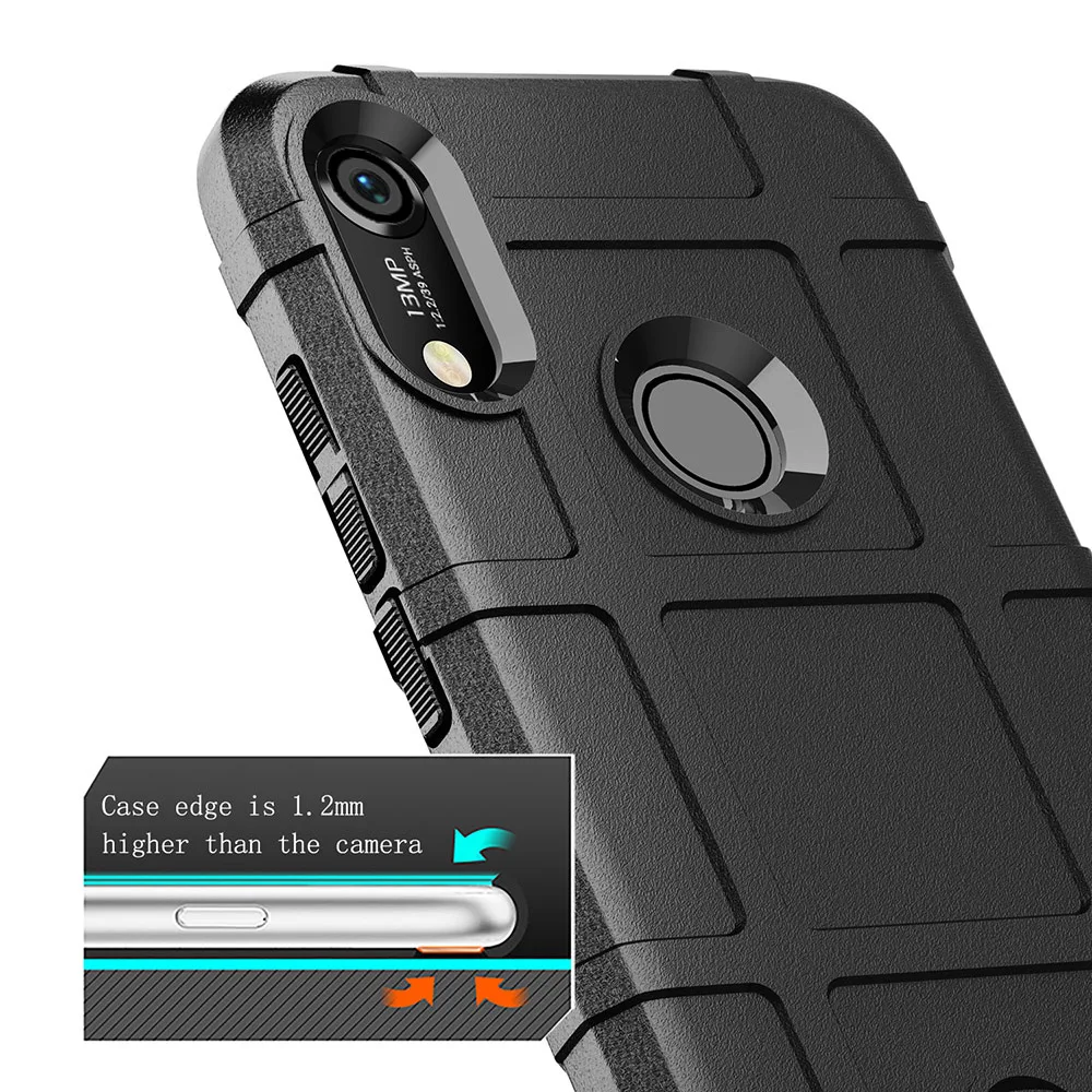 Для huawei Honor 8A Pro Чехол с отпечатком пальца мягкий Celular Встроенная анти-стук чехлы