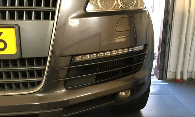 2 шт. для Audi Q7 2006 2007 2008 2009 желтый сигнал поворота функция автомобиля DRL водонепроницаемый 12 В Светодиодный дневной ходовой светильник противотуманная фара лампа