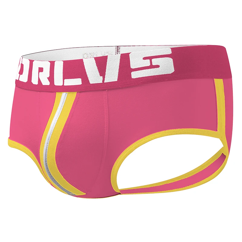Нижнее белье orlvs Мужские jockstrap открытая задняя часть хлопок сексуальная спина