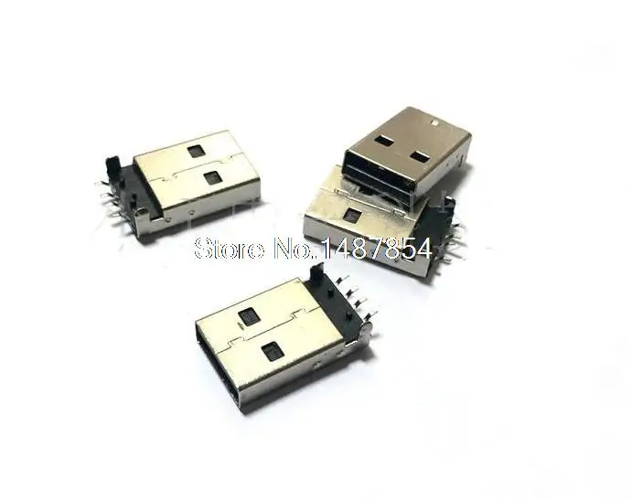 

USB PCB Connector Plug 180 degree SMT SMD Male USB Connectors