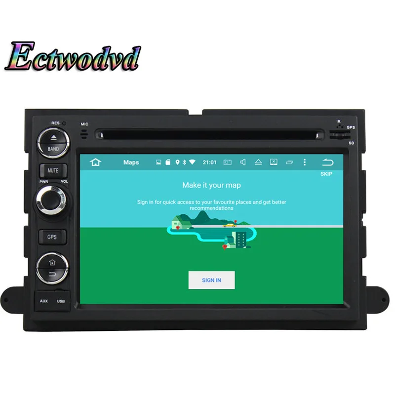 Ectwodvd Восьмиядерный 4G + 64G Android 9 0 Автомобильный мультимедийный dvd плеер gps для Ford