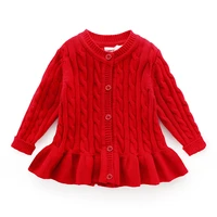 baby winter cardigan age for 1 8 simple thick warm kids sweaters 2021 new spring baby knitted tops cute toddler girl red sweater
