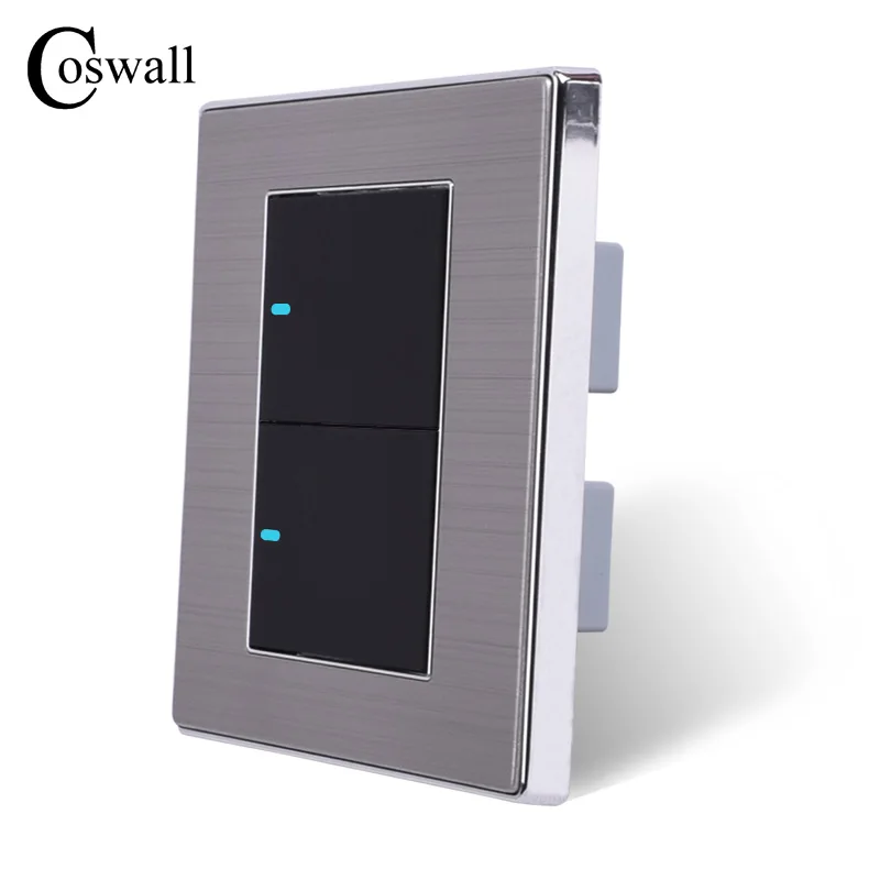 Coswall 2 Gang Way роскошный светильник ель света ВКЛ/ВЫКЛ настенный выключатель