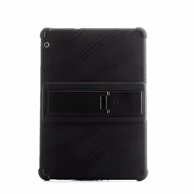 black Мягкий чехол для huawei MediaPad T3 10 планшет Силиконовые чехлы-держатели для huawei T3 9,6 дюймовый Honor игровой коврик 2 AGS-L09 AGS-L03 AGS-W09 - Цвет: black