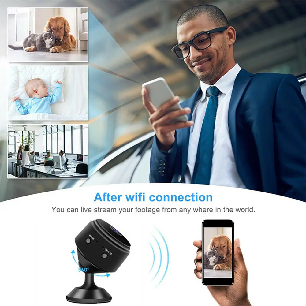 Оригинальная V1 PRO P2P IP мини камера Wi-Fi камера FULL HD 4K 1080P ночное видение датчик движения CMOS регистратор видеокамера Micro