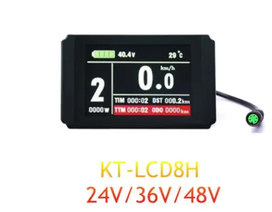 Электронный велосипед 24 В/36 В/48 В KT LCD8H цветной матричный дисплей панель