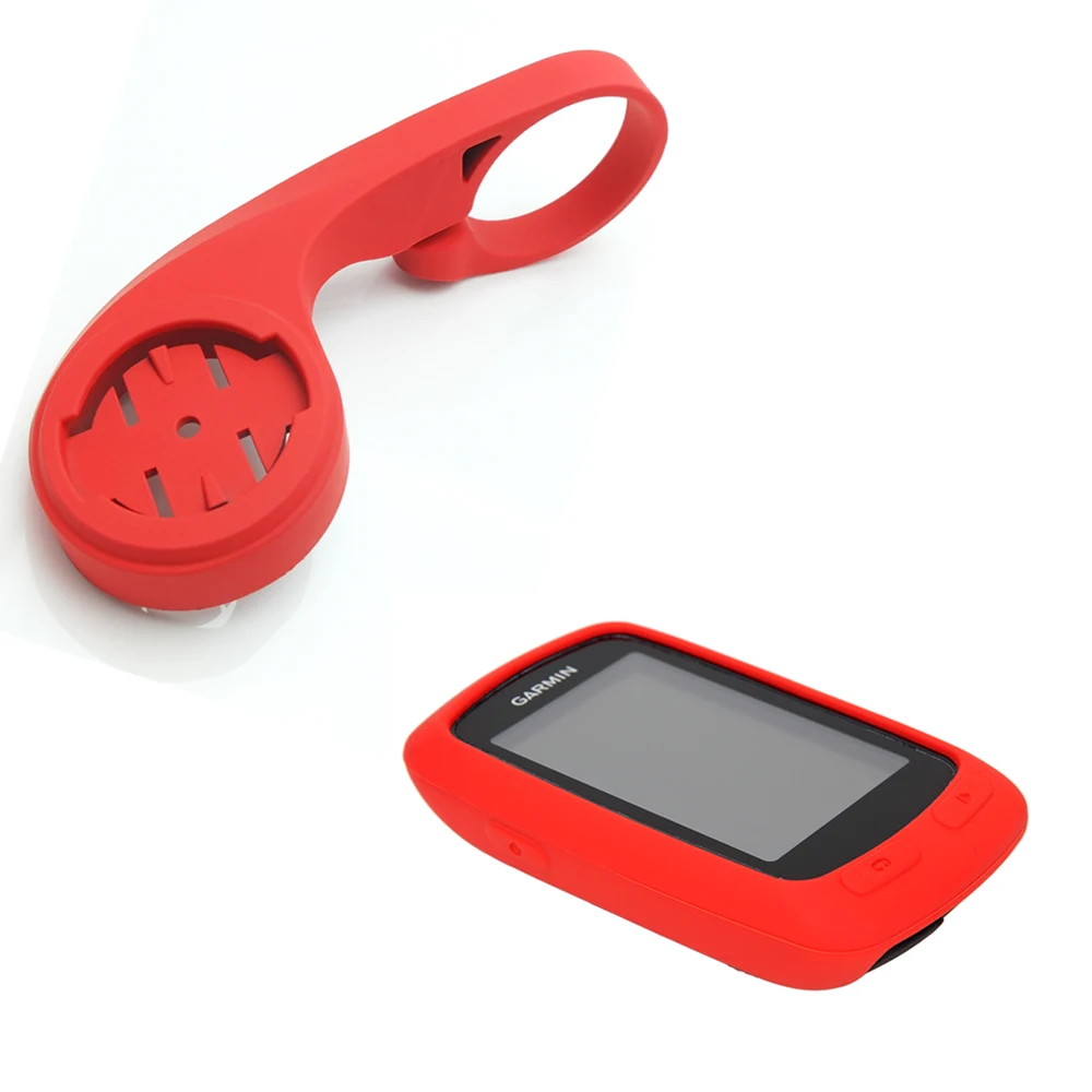 

31.8mm Outdoor Mountain/Road Bicycle Bike Red Mount Holder + Red Rubber Case for Garmin Sporting Edge 800/810/Touring