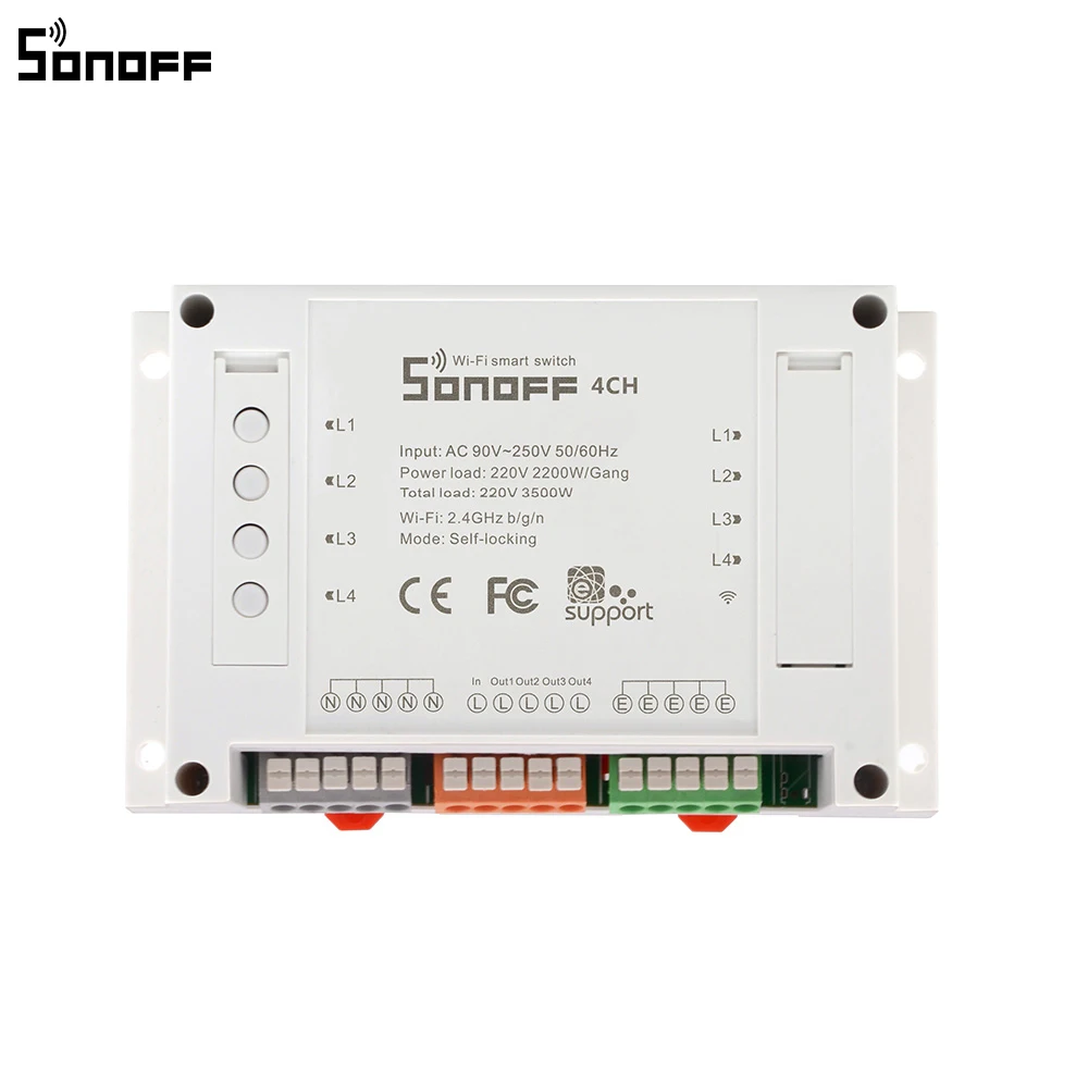 Sonoff 4CH Wifi умный переключатель универсальный дистанционный интеллектуальный