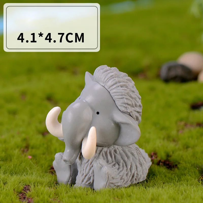 Elephant Собака Кот свинья слон Hedghog овец Ослик Мышь модели животных Статуэтка домашний декор миниатюрное украшение для сада в виде Феи аксессуары - Цвет: Elephant