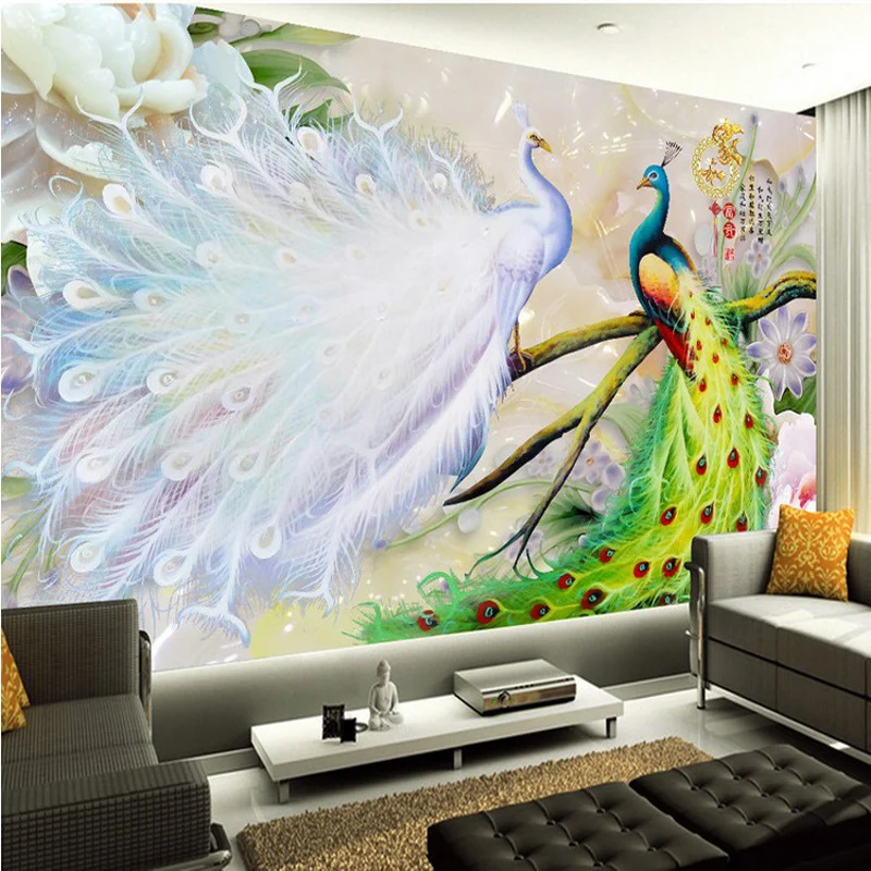 DIY Diamond Embroidery Round Flowers rich peony peacock Full rhinestone 5D painting cross stitch needlework | Дом и сад