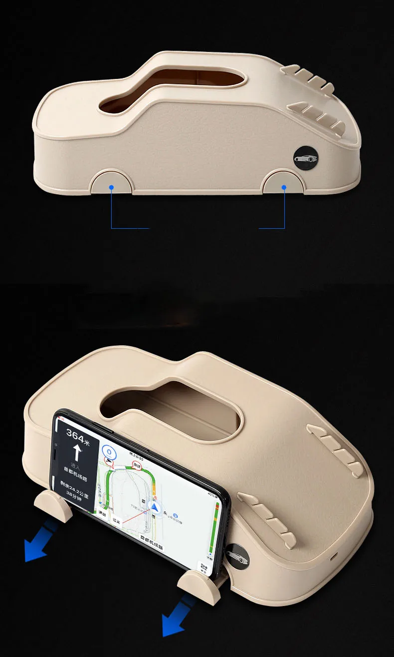 Multifunction Car aandrest Tissue Box Card Holder Phone Stand Rack Bracket Car Tissue Box Vehicle chou zhi bao Car Creative Mult