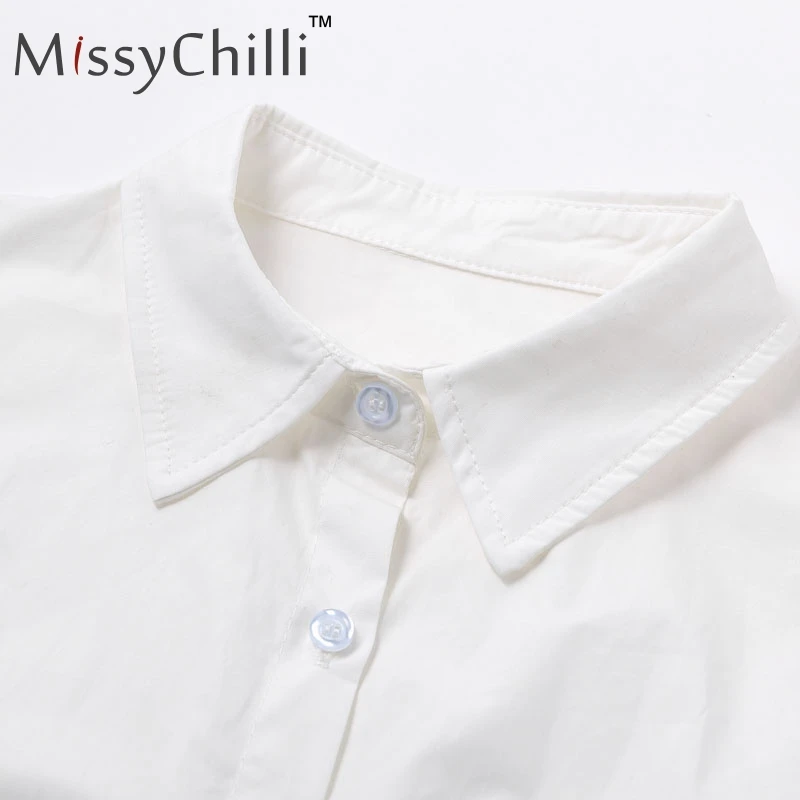 MissyChilli белый рукав \&quot летучая мышь детское платье-Блуза женская офисная