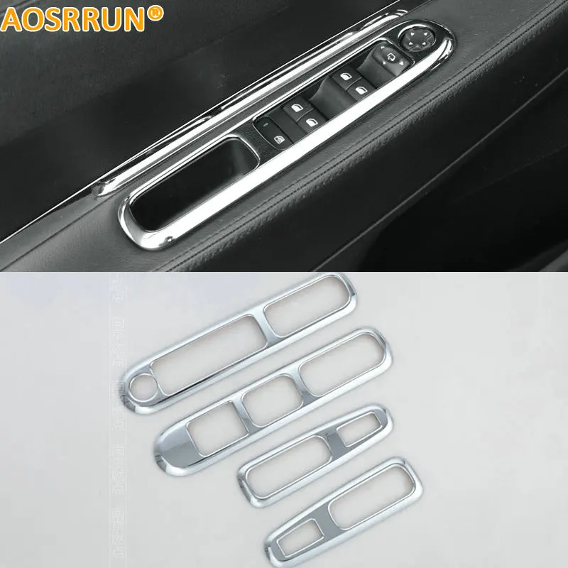 Хромированный подлокотник AOSRRUN из АБС-пластика украшение для интерьера Peugeot 3008 2012