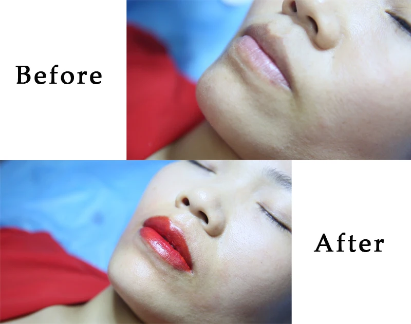 Famisoo 4 шт. бровей лайнер постоянный макияж прочный пигмент Microblading машина красота инструмент чернила эмульсии+ коробка