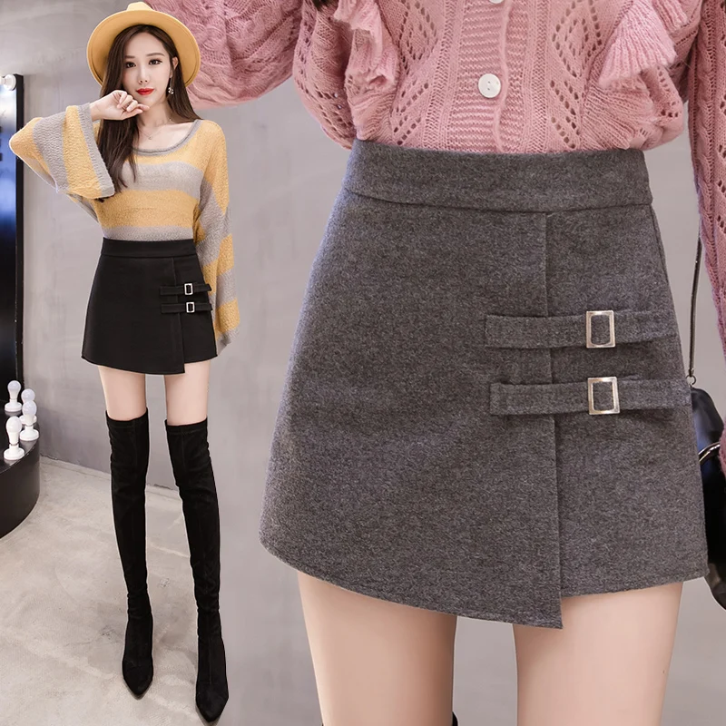 Faldas mujer moda, мини юбка, Зимняя юбка, юбки для женщин, harajuku, расшитая блестками, а-силуэт, однотонная, формальная, выше колена, мини, ампир 1917 50