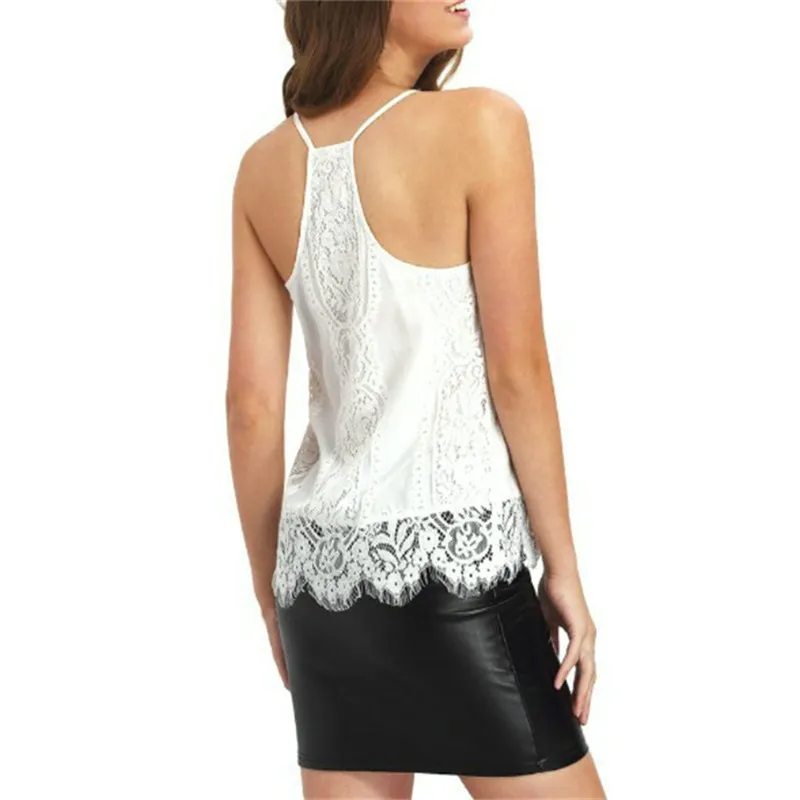 Летняя женская футболка белая без рукавов | Женская одежда