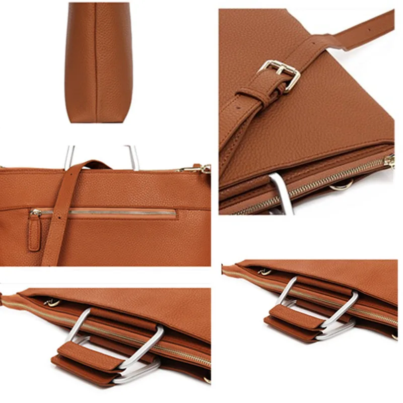 Jacodel женская сумка из натуральной кожи с принтом на плечо для MacBook iPad Xiaomi Asus