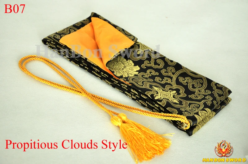 Японский самурайский катана сумки с мечом черный и желтый притягательные тучки