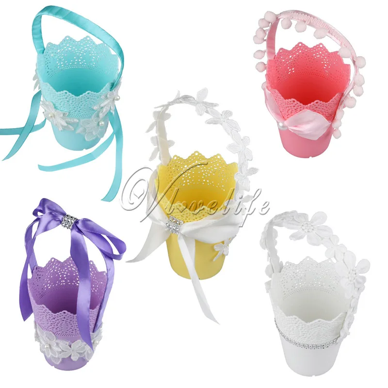 1 шт. корзина для хранения цветочных горшков подвесная пластмассовая с цветами