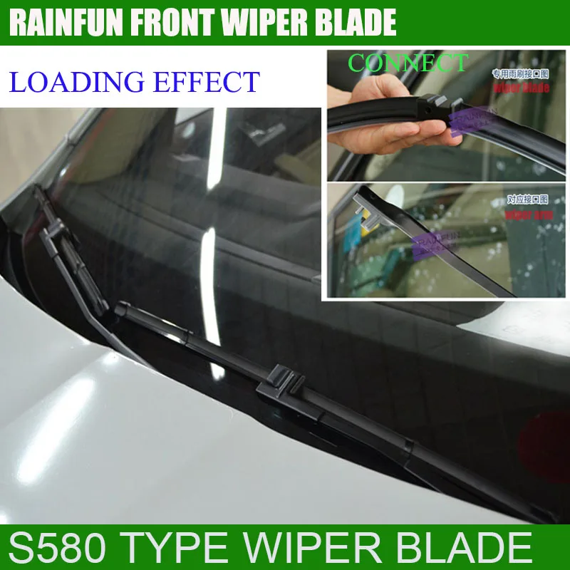 RAINFUN dedicated car wiper blade for SKODA OCTAVIA(04-13) 24+19 INCH with high quality rubber refill auto 2 pcs a lot | Автомобили и
