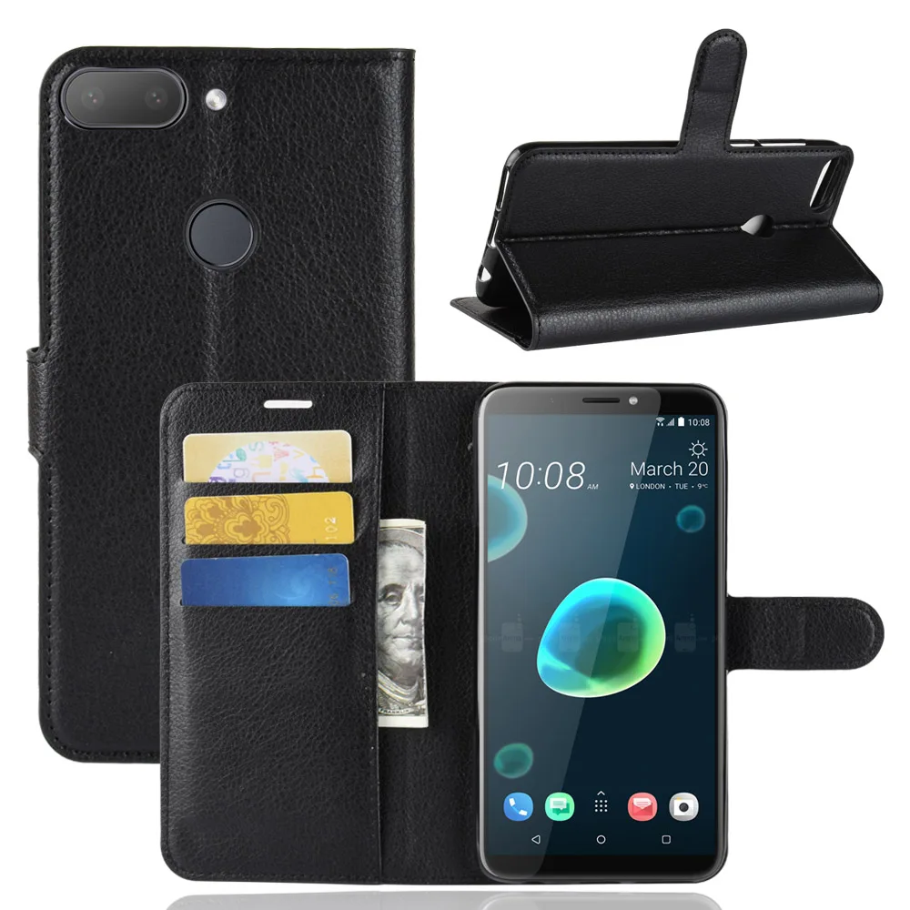 Кожаный чехол для htc Desire 12 Premium из искусственной кожи, бумажник, кожаный чехол, чехол для htc Desire 12+ D12 Desire 12 Plus