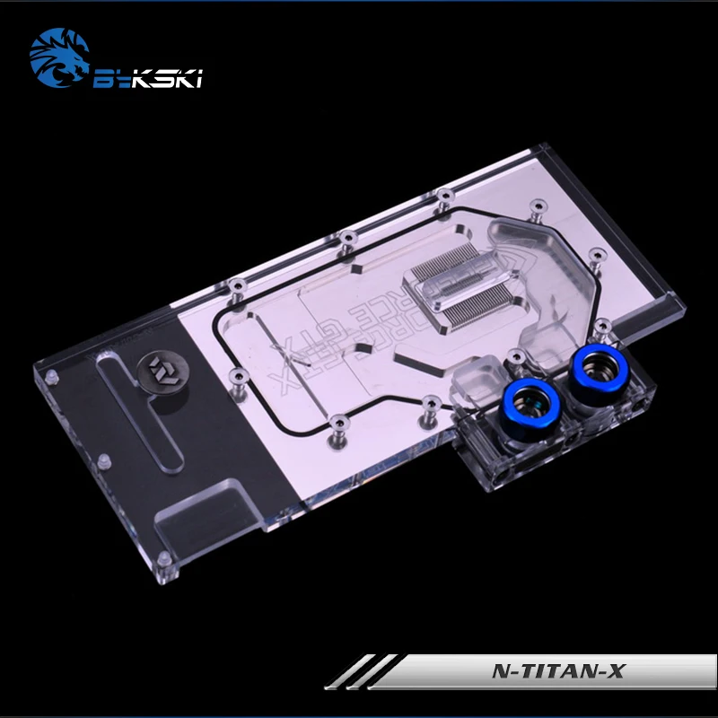 Bykski N-TITAN-X VGA полное покрытие блок водяного охлаждения с RGB светом комплект для