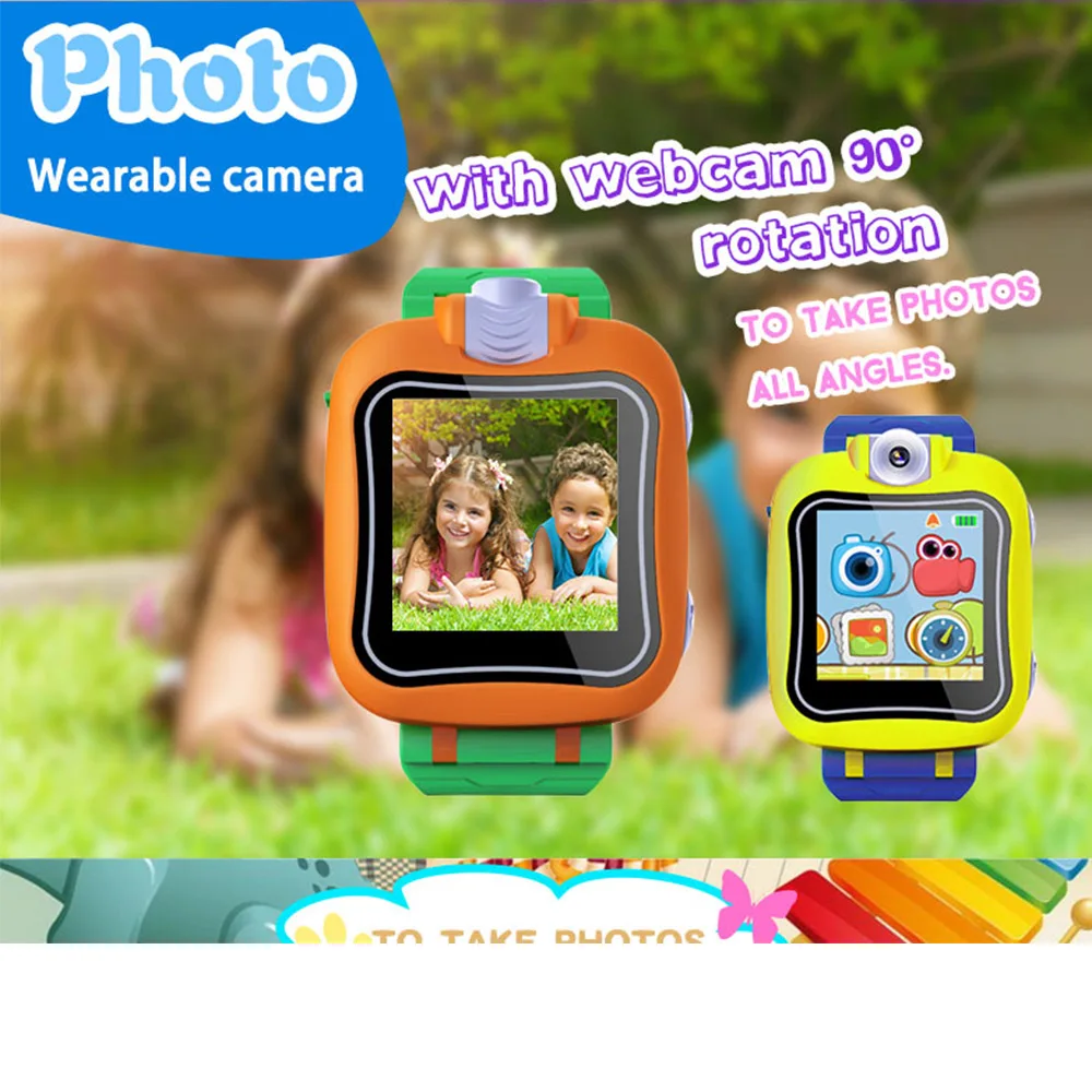 Игры Smart Watch 1.5 дюймов сенсорный экран Дети с виртуальными Cyber Pet Камера видео