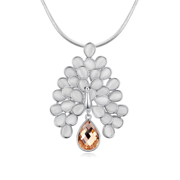 Роскошное модное женское длинное ожерелье с кристаллами от Swarovski ожерелья и