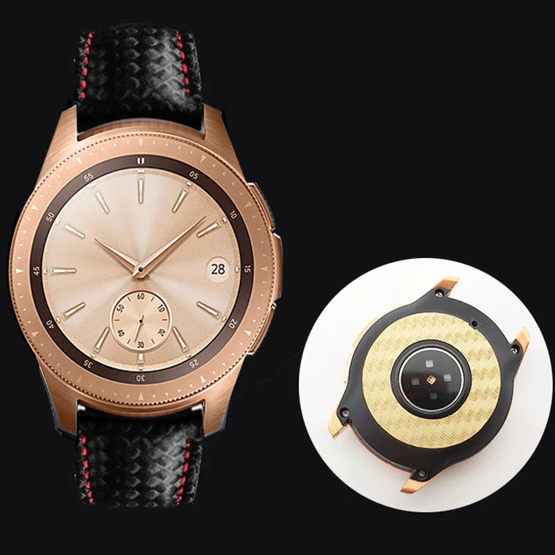 2 шт. защитная пленка из углеродного волокна для Samsung Galaxy Watch 46 мм 42 мм|Ремешки