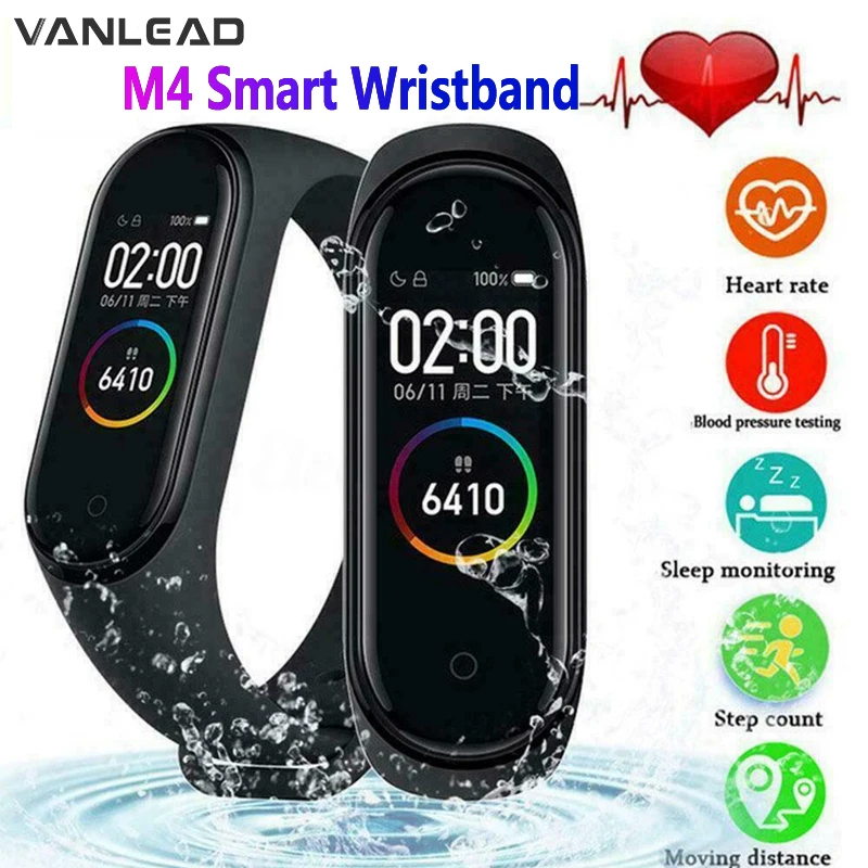 M4 умный браслет IOS с заменяемыми ремнями смарт пульсометр фитнес трекер Смарт