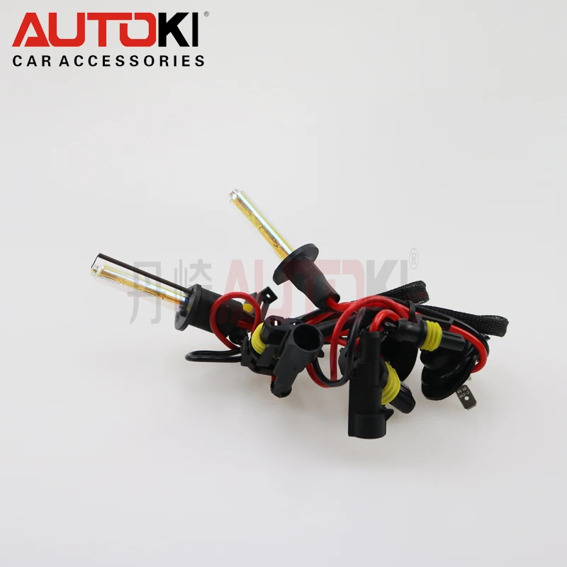 Autoki 35 Вт 12 В HID ксеноновая лампа H1 для биксеноновых линз проектора 3000K 4300K 6000K 8000K