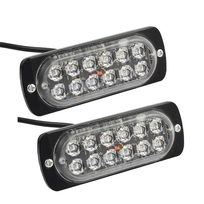 36 Вт Автомобильные светодиодные индикаторы на грузовике 12LED аварийный