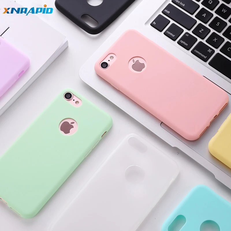 Оригинальный Мягкий силиконовый чехол для iPhone 6 S 7 8 Plus 5 5S X 10 XR XS Max 6Plus 6SPlus 7Plus милый