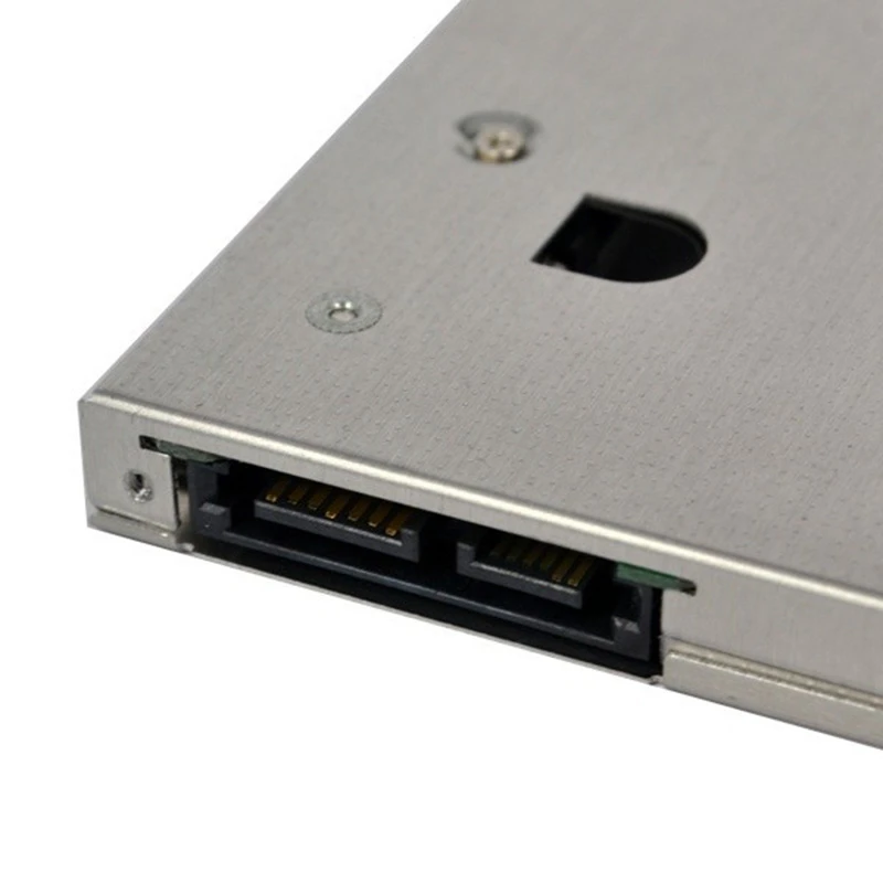 Универсальный 12 7 мм HDD Caddy оптический DVD Bay адаптер алюминиевый 2 5 дюймов SATA SSD