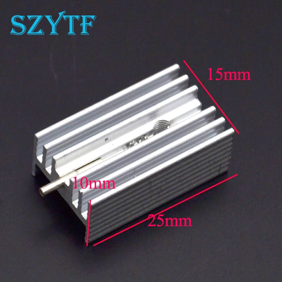 30pcs Heat sink 25*15*10MM (with pin) TO-220 transistor and other special high-quality radiator