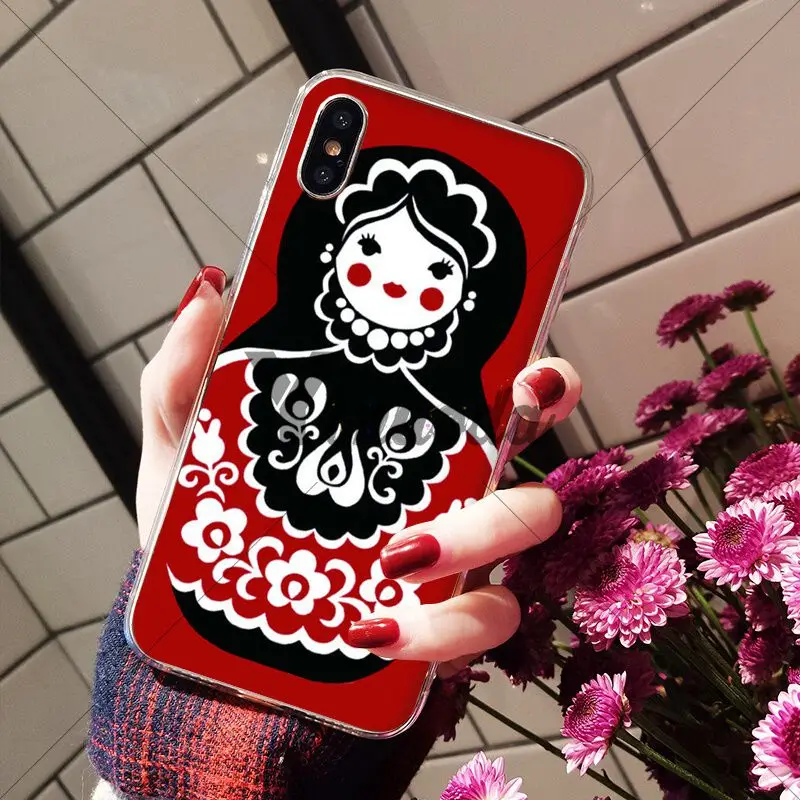 Yinuoda русские куклы-матрешки покупателей высокое качество чехол для iPhone X XS MAX 6 6s, 7, 7 plus, 8, 8 Plus, 5 5S SE XR