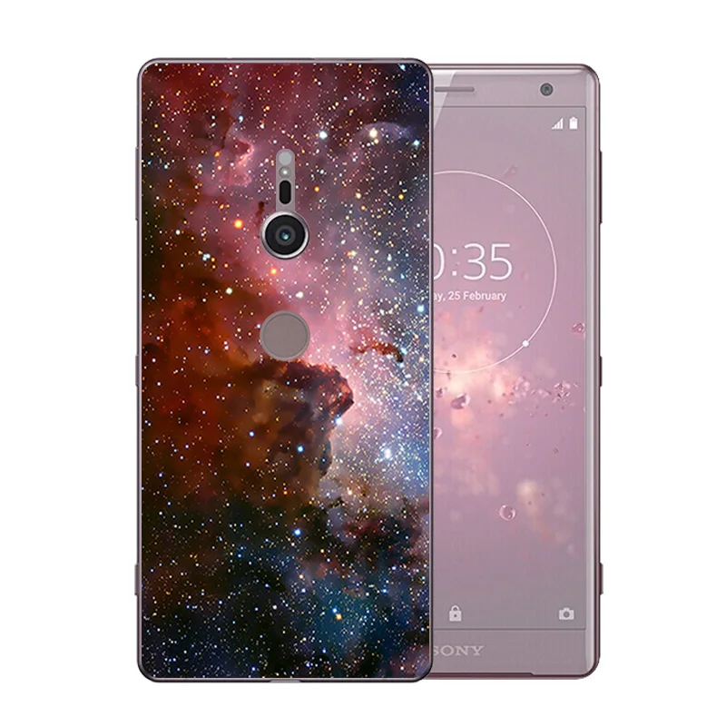 5 7 дюймов для sony Xperia XZ2 мягкий чехол телефона TPU H8216 H8266 H8296 вулканический узор XZ 2