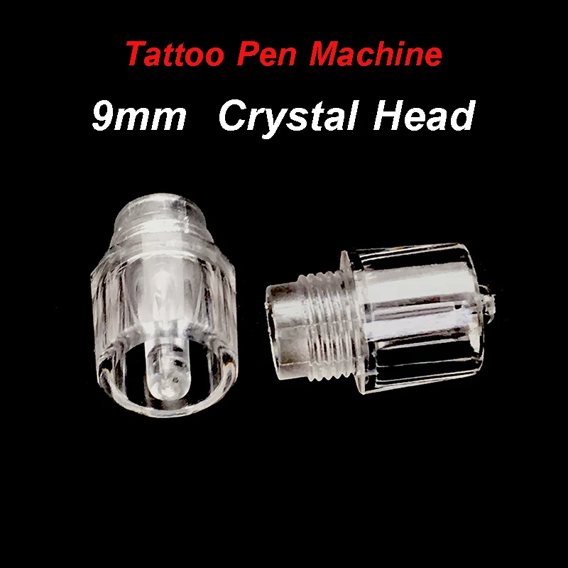 

Tattoo Pen Machine Crystal Head Disposable 9mm Crystal Tip for Permanent Makeup Makeup Tube for Guide Pin Half Throwing Machine