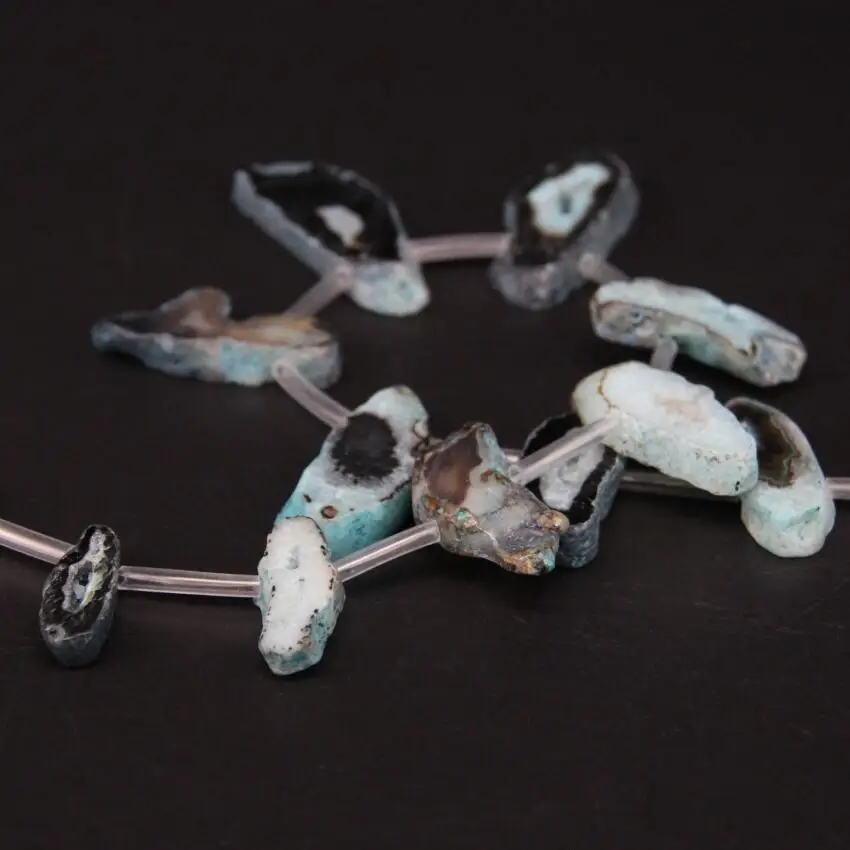 Бусины Из Натурального голубого агата 15 5 дюйма/нитка|nugget beads|natural agatebeads beads |