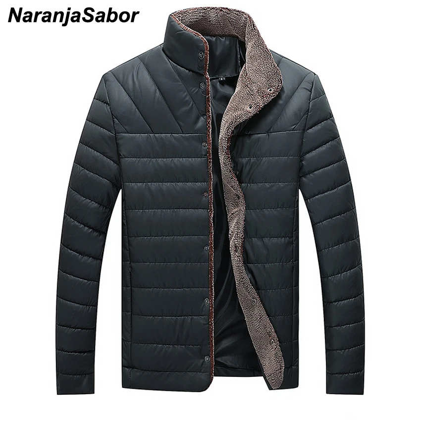 Новая мужская куртка NaranjaSabor на осень зиму 5XL повседневные теплые парки мужские