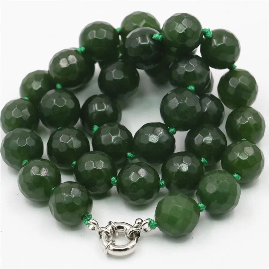 Ожерелье женское из натурального камня 18 дюймов дюймов|necklace wholesale|green beadsbeads green |