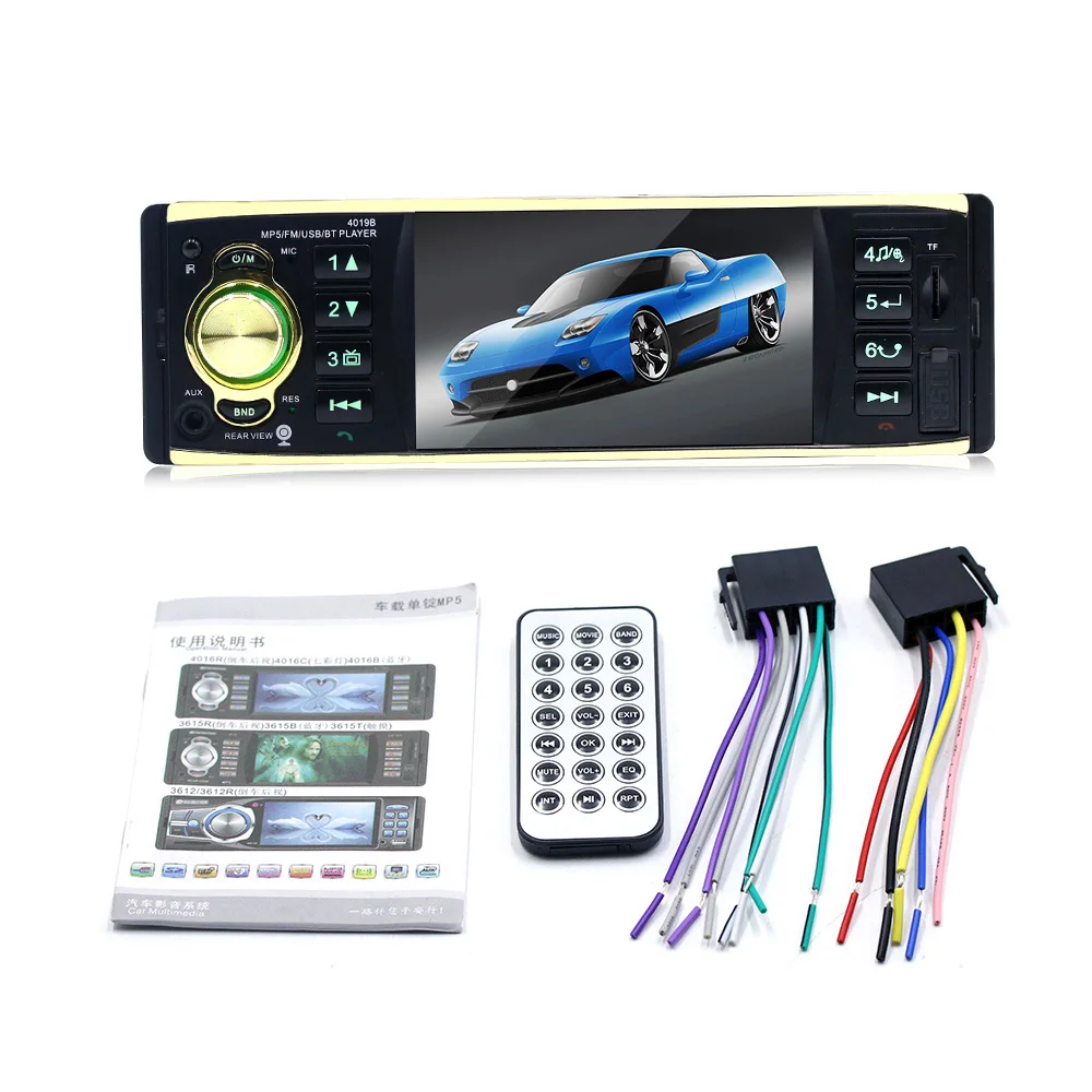 Zeepin 4019 1 Din MP5 плеер для автомобиля 8 дюймов Запись вождения Bluetooth USB Handsfree FM HD видео с