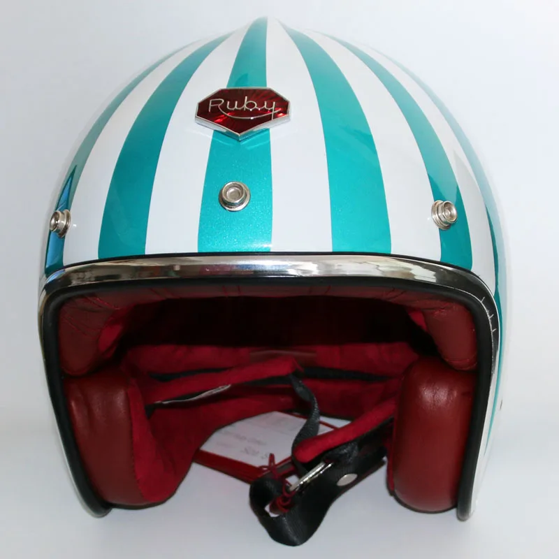 Горячая Мотокросс Шлемы (7 видов цветов) MASEI ruby Винтаж шлем 3/4 открытым лицом