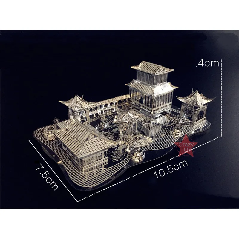 3D металлическая нано-головоломка, Китай Сучжоу, традиционное садовое здание, сделай сам, 3D модель, наборы, лазерная резка, сборные пазлы, игрушки