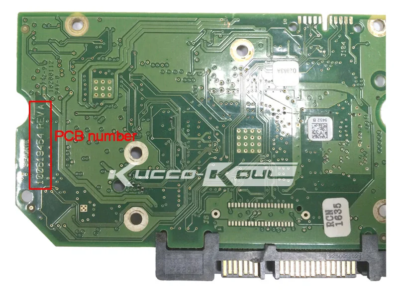 

hard drive parts PCB logic board printed circuit board 100619454 for Seagate 3.5 SATA hdd data recovery hard drive repair