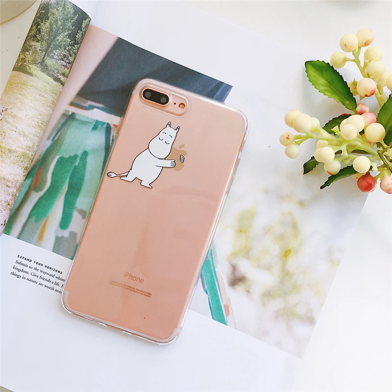 WTSZKL мультфильм Moomin XR мобильный телефон чехол для iphone X Xs Max маленький свежий