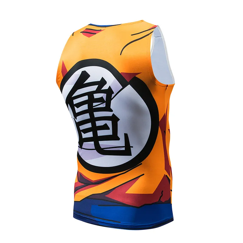 Мужские майки с рисунками Супер saiyan Dragon Ball Майки для фитнеса повседневный